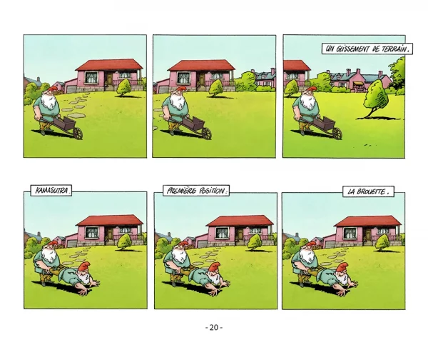 eidola éditions les nains de jardin mazan petitom bd humour comédie strip comic