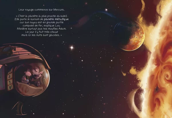 mission planètes rachpunzel nicolas leroy livre jeunesse illustré eidola éditions conte pour enfants ddécouverte science astronomie espace
