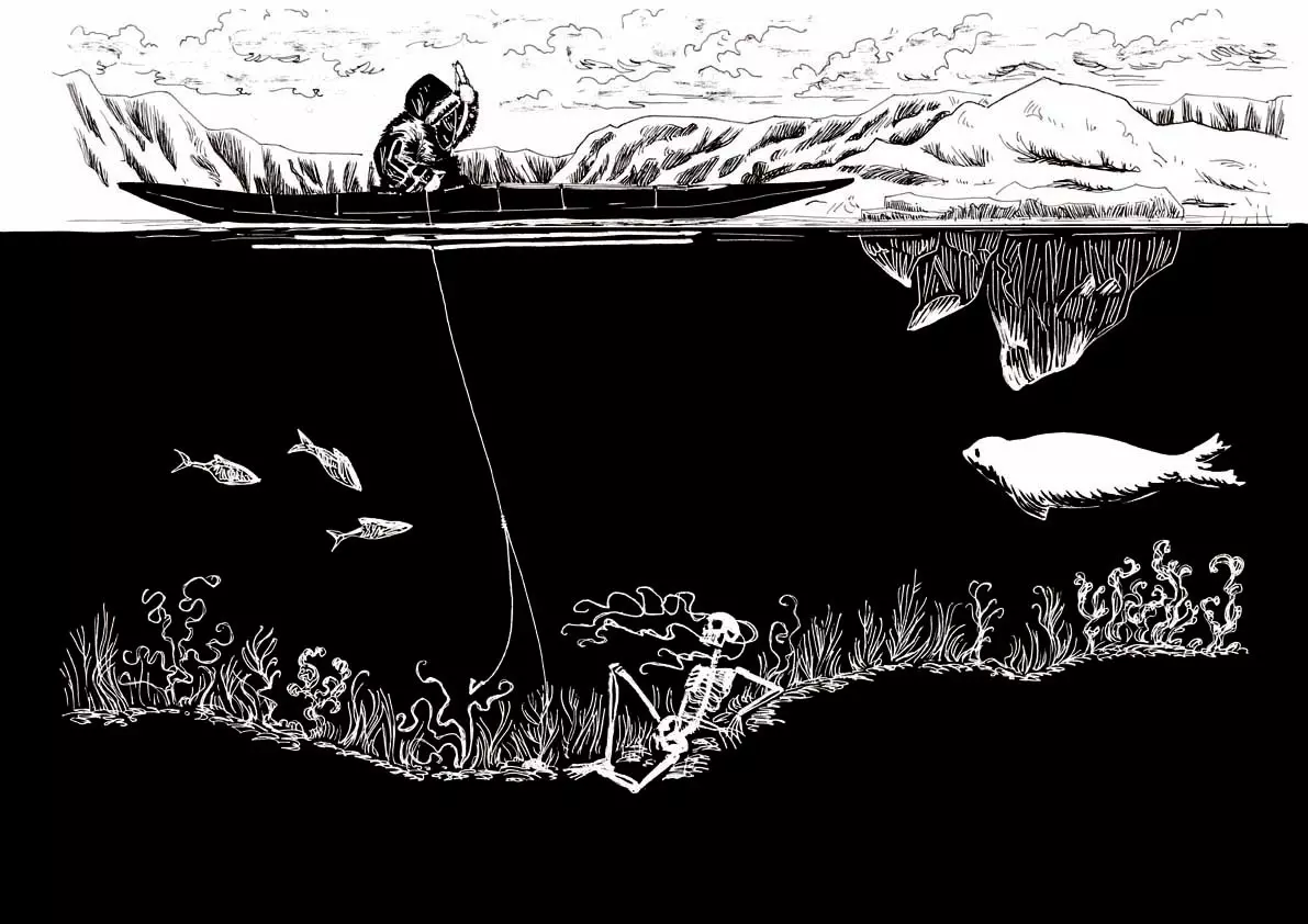 Bande-dessinée - La femme squelette - légende inuit - chants inuits