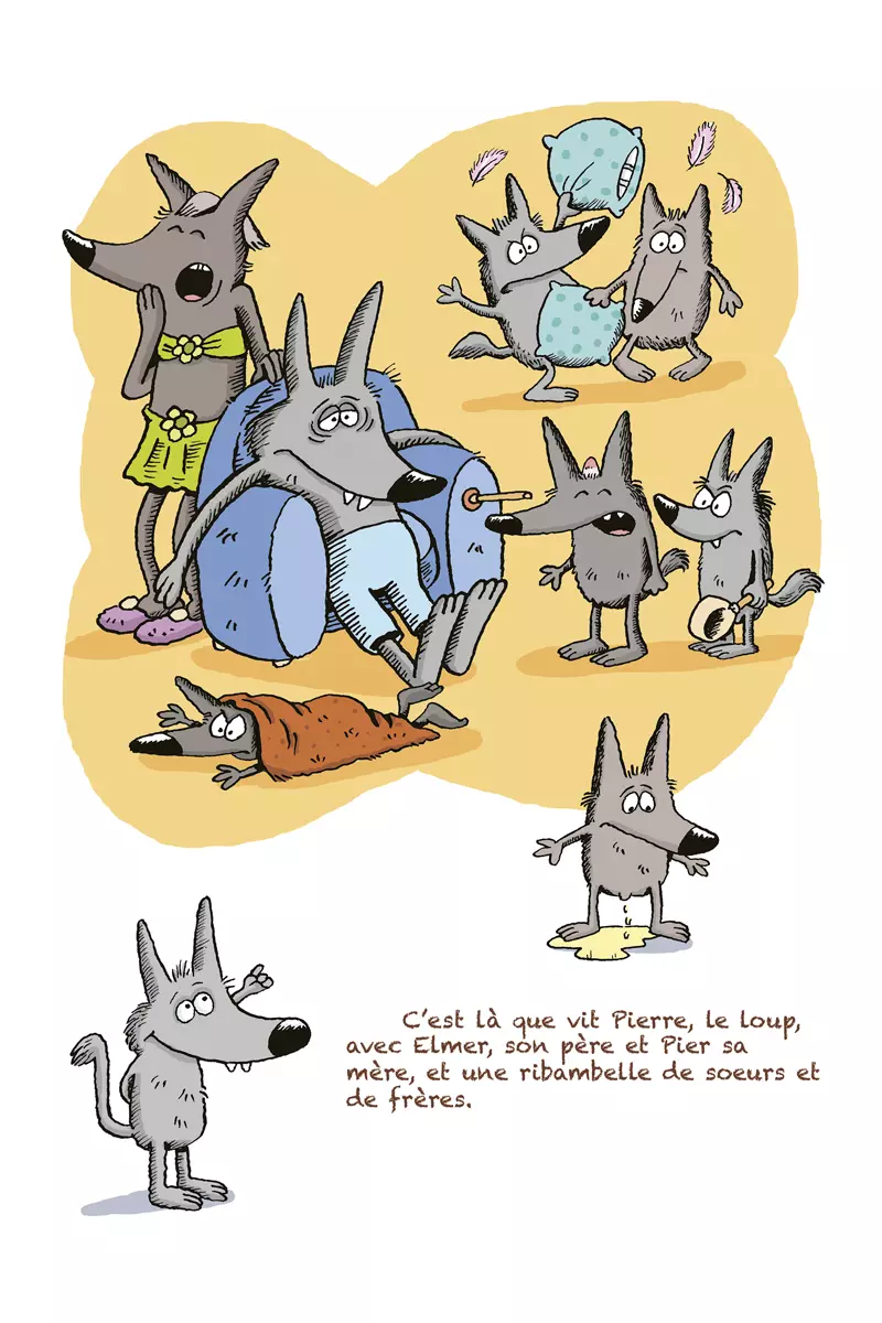 Livre jeunesse illustré - Qui craint le grand méchant homme ? - Conte pour ne plus avoir peur