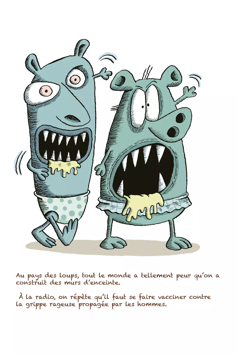 Livre jeunesse illustré - Qui craint le grand méchant homme ? - Conte pour ne plus avoir peur