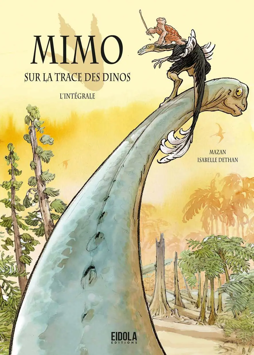 Bande-dessinée - Mimo - dinosaures - inspirée du site de fouilles paléontologiques d'Angeac-Charente