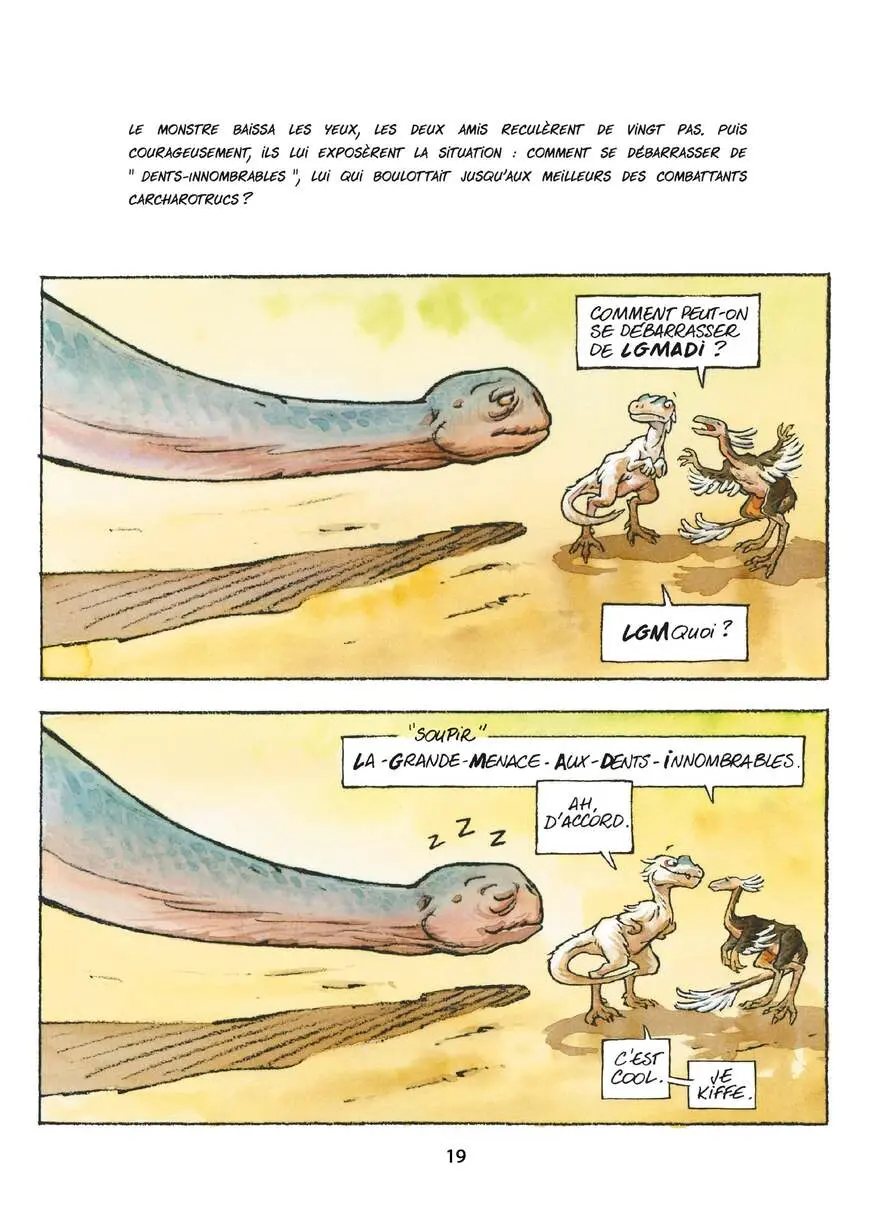 Bande-dessinée - Mimo - dinosaures - inspirée du site de fouilles paléontologiques d'Angeac-Charente