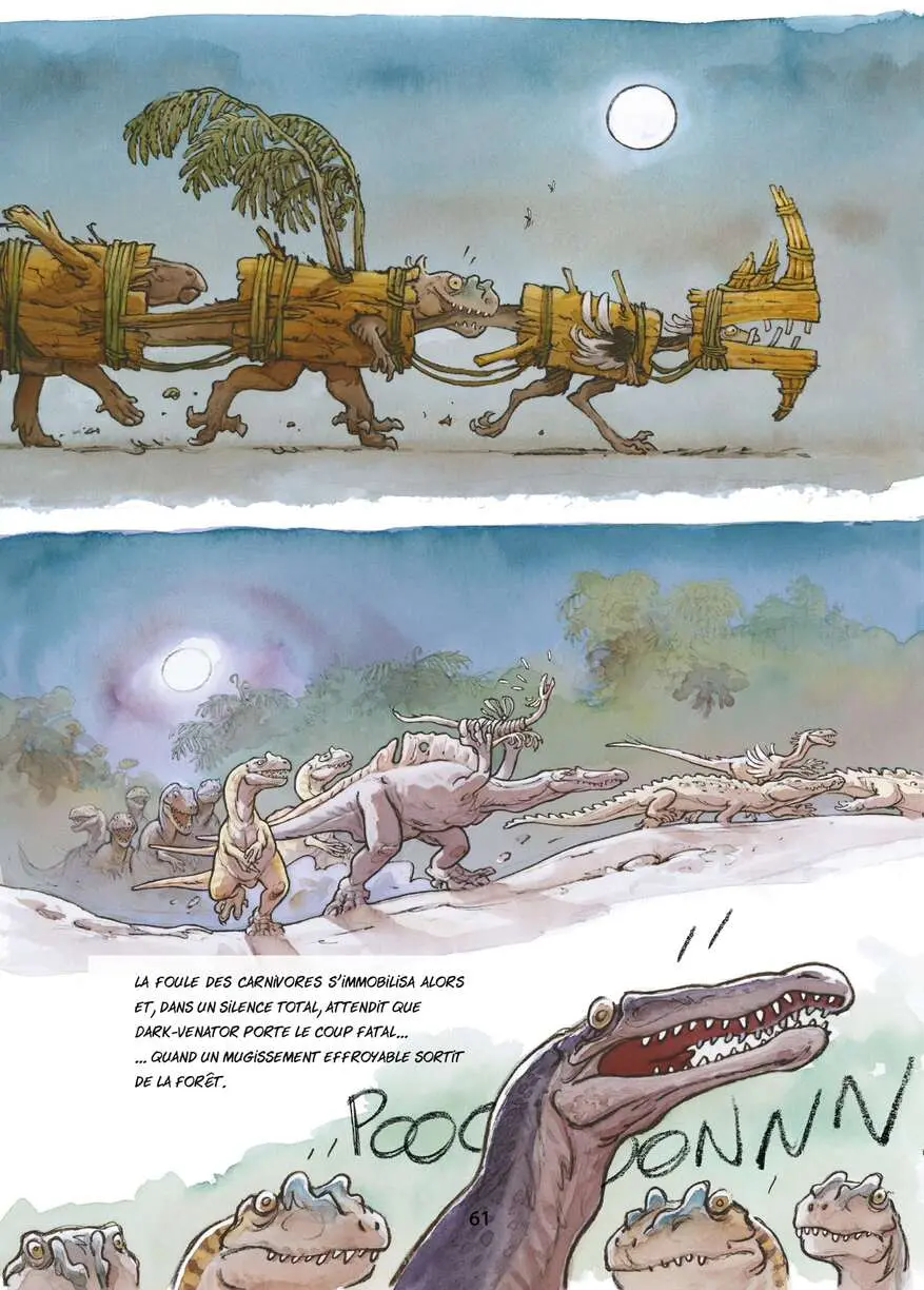 Bande-dessinée - Mimo - dinosaures - inspirée du site de fouilles paléontologiques d'Angeac-Charente
