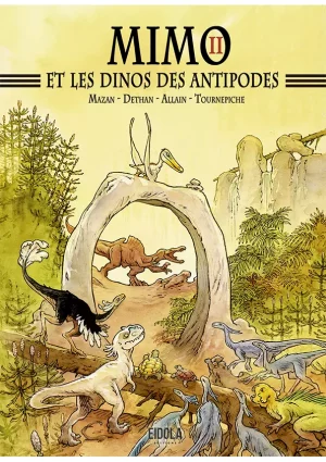 Bande dessinée - Mimo 2 - dinosaures à l'aventure - inspirée du site de fouilles paléontologiques d'Angeac-Charente