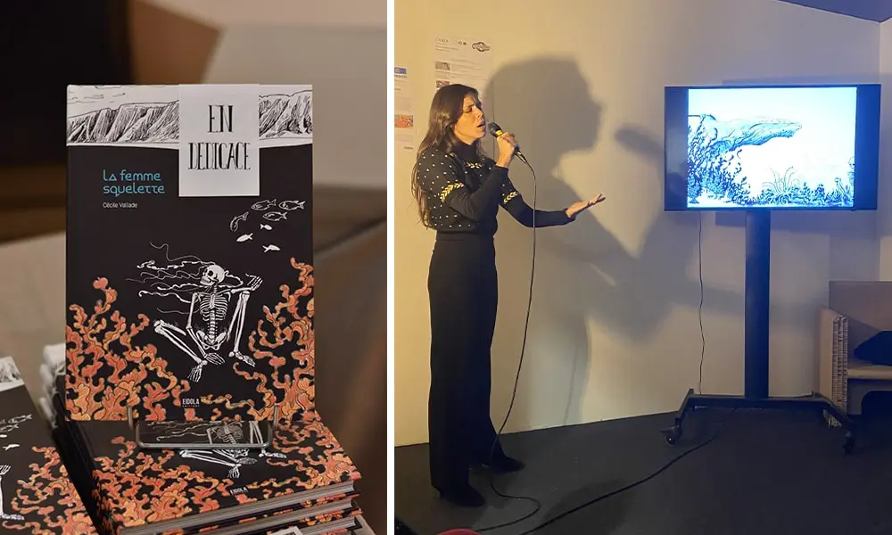 Lecture musicale - La femme squelette - bande dessinée - légende inuit