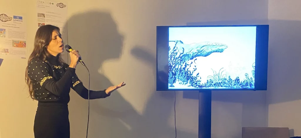 Lecture musicale - La femme squelette - bande dessinée - légende inuit