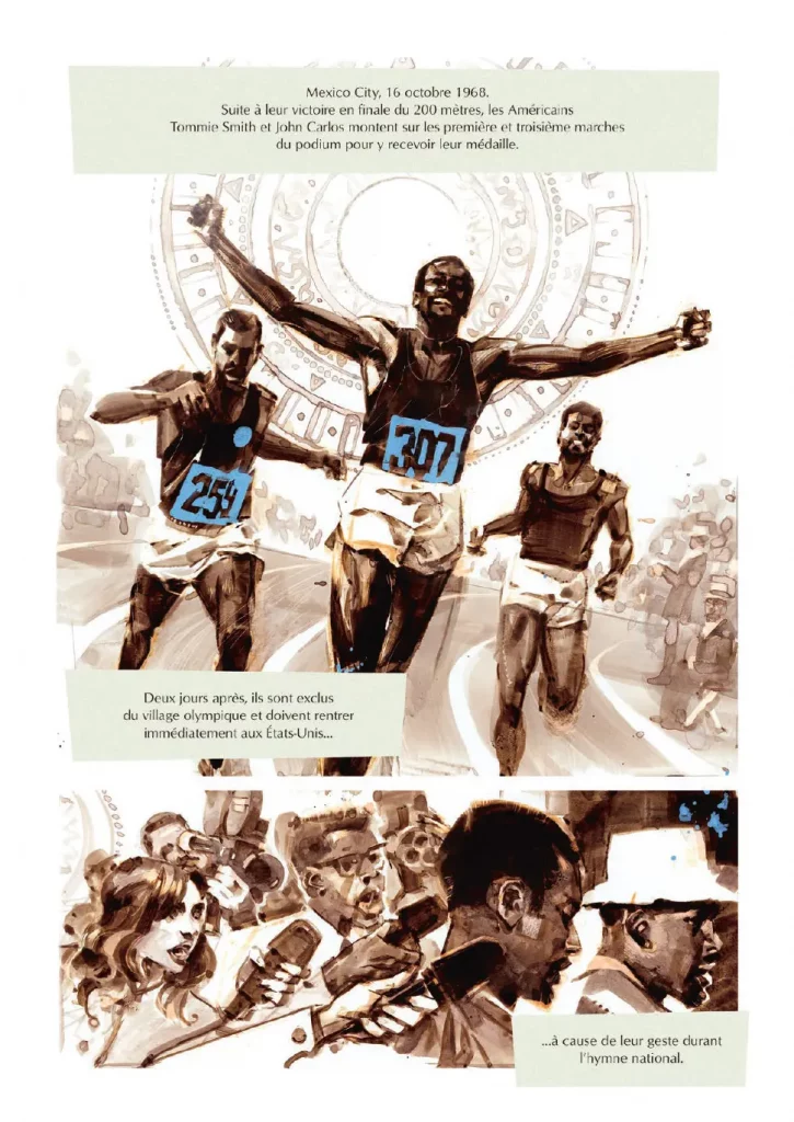 Bande-dessinée - Iconiques - Jeux Olympiques - histoires emblématiques - politique et sociale