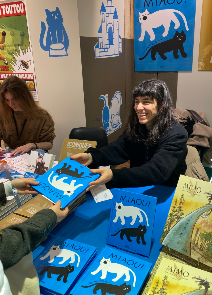 Dédicace - Joana Estrela - bande-dessinée jeunesse - Miaou