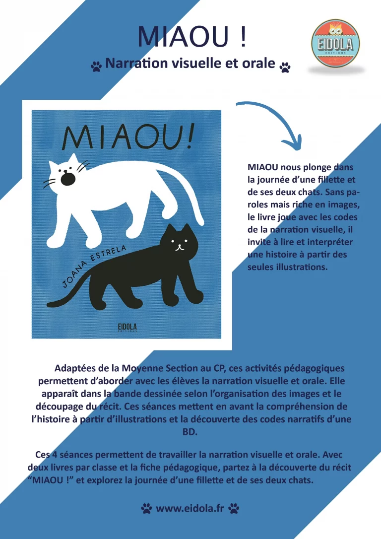 Fiche pédagogique - Miaou - bande dessinée jeunesse